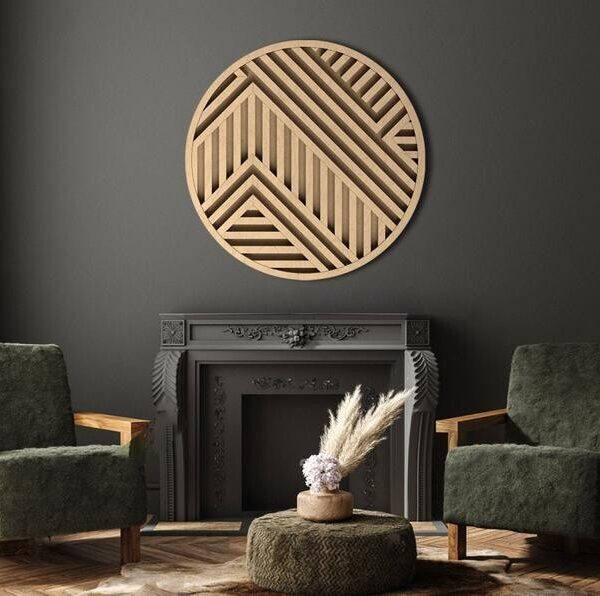 Wooden Abstract Wall hanging